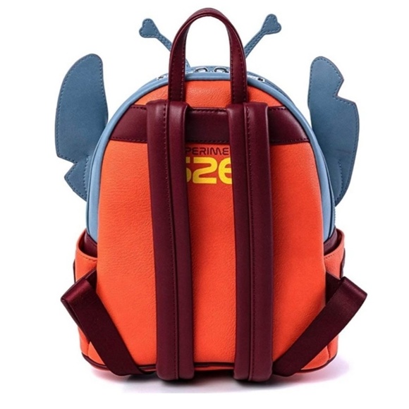 NWT- Loungefly Disney Stitch Experiment Womens 626 Faux Leather Mini BackPack - Picture 14 of 15